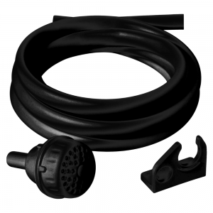 Chuveirinho com mangueira 2,10m e suporte preto